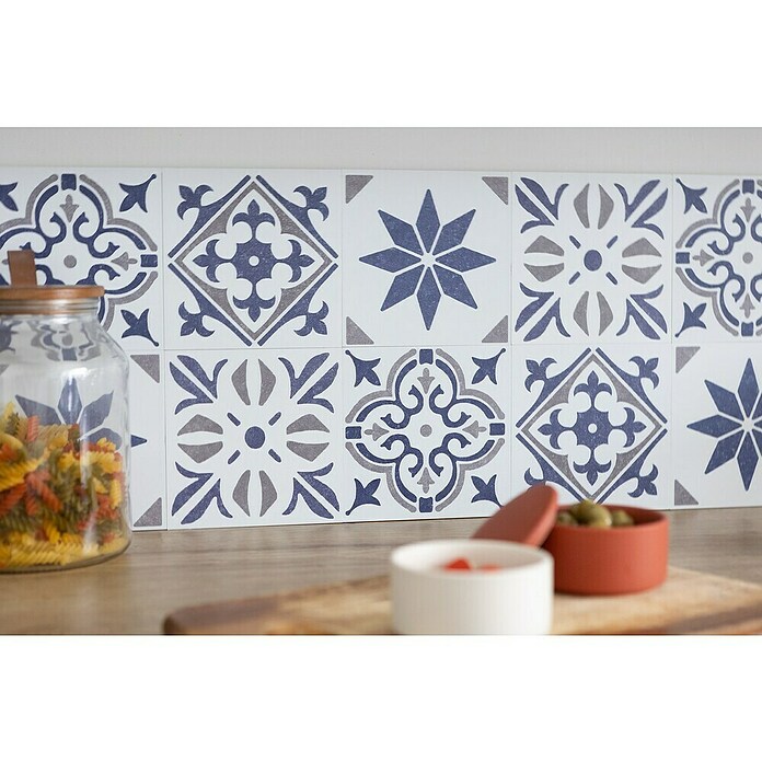 D-c-fix Fliesensticker Wall Tiles Alia (6 Stk., 15 x 15 cm, Blau) | BAUHAUS