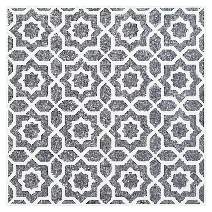D-c-fix Fliesensticker Wall Tiles Lina - 6 Stk., 15 x 15 cm, Grau - Graue Fliese mit abstraktem weißen Muster für eine moderne und stilvolle Raumgestaltung. Robuste Oberfläche für den Innen- und Außenbereich.