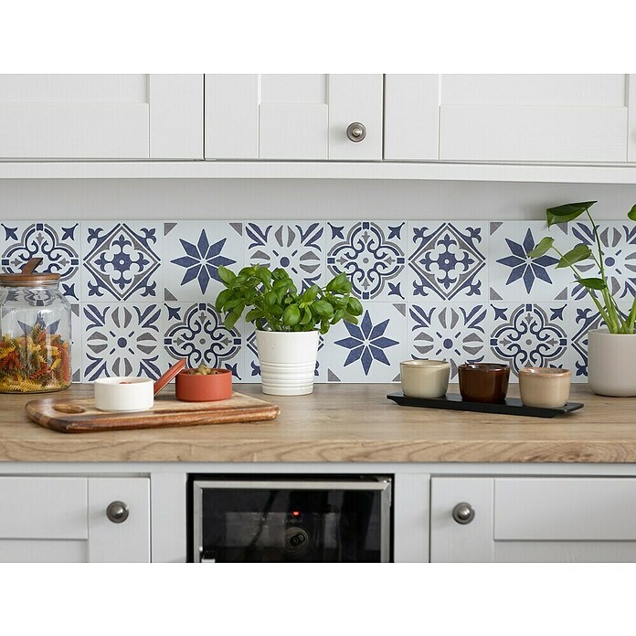D-c-fix Fliesensticker Wall Tiles Alia (6 Stk., 15 x 15 cm, Blau) | BAUHAUS
