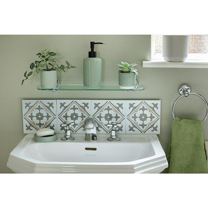 D-c-fix Fliesensticker Wall Tiles Nadia (6 Stk., 15 x 15 cm, Olive) | BAUHAUS