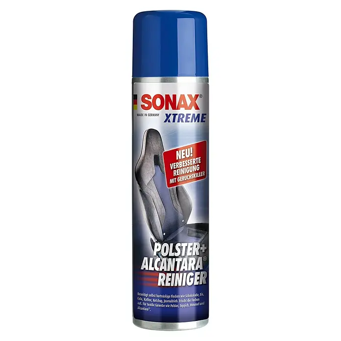 Sonax Xtreme Polsterreiniger - 400 ml - Das SONAX XTREME Polster- und Alcantara Reiniger Spray entfernt hartnäckige Flecken und frischt Farben auf.