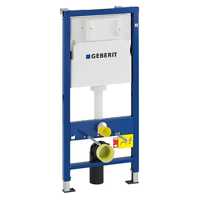 Geberit Duofix WC-Vorwandelement Basic 458.103.00.2 mit Delta UP-Spülkasten - 2-Mengen-Spülung, 12 x 50 x 112 cm - Geberit Duofix Installationssystem für Wand-WC. Das Installationssystem enthält einen Spülkasten und Anschlüsse für ein Wand-WC.
