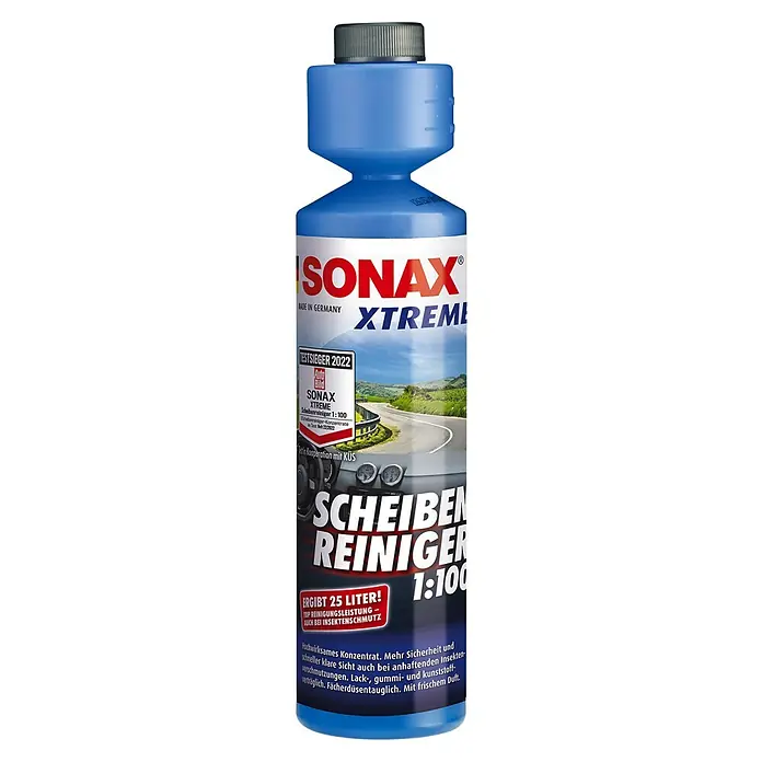 Sonax Xtreme Scheibenreiniger NanoPro - 250 ml - SONAX XTREME Scheibenreiniger Konzentrat 1:100 für eine Top Reinigungsleistung und klare Sicht. Wirkt auch bei Insektenschmutz.