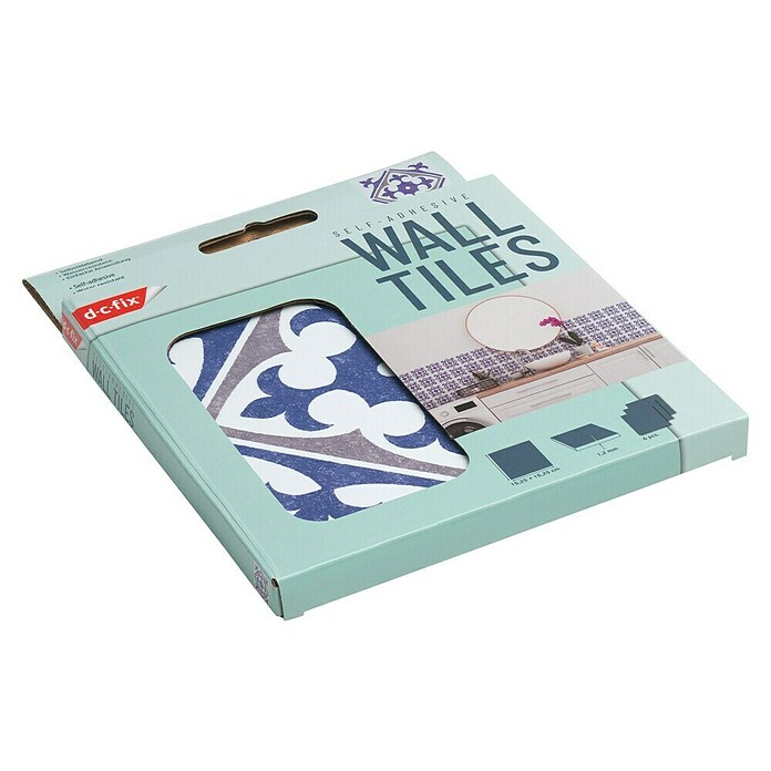 D-c-fix Fliesensticker Wall Tiles Nadia (6 Stk., 15 x 15 cm, Blau) | BAUHAUS