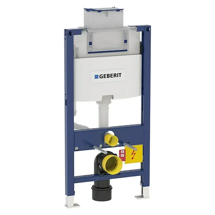 Geberit Duofix WC-Vorwandelement 111.030.00.1 - 2-Mengen-Spülung, 17 x 50 x 98 cm - Geberit Duofix Vorwandelement für Wand-WC, ein robustes und zuverlässiges Installationssystem für Badezimmer und Sanitäranlagen.