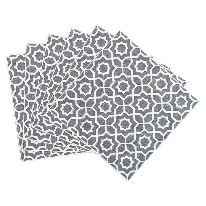 D-c-fix Fliesensticker Wall Tiles Lina (6 Stk., 15 x 15 cm, Grau) | BAUHAUS