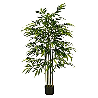 Kunstpflanze Bambus (Höhe: 150 cm, Grün, Kunststoff)