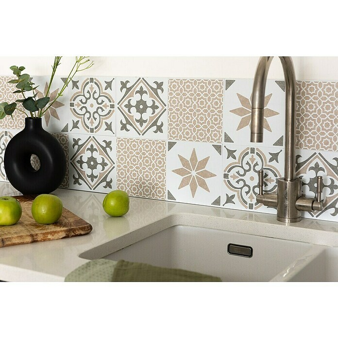 D-c-fix Fliesensticker Wall Tiles Jamila (6 Stk., 15 x 15 cm, Olive) | BAUHAUS
