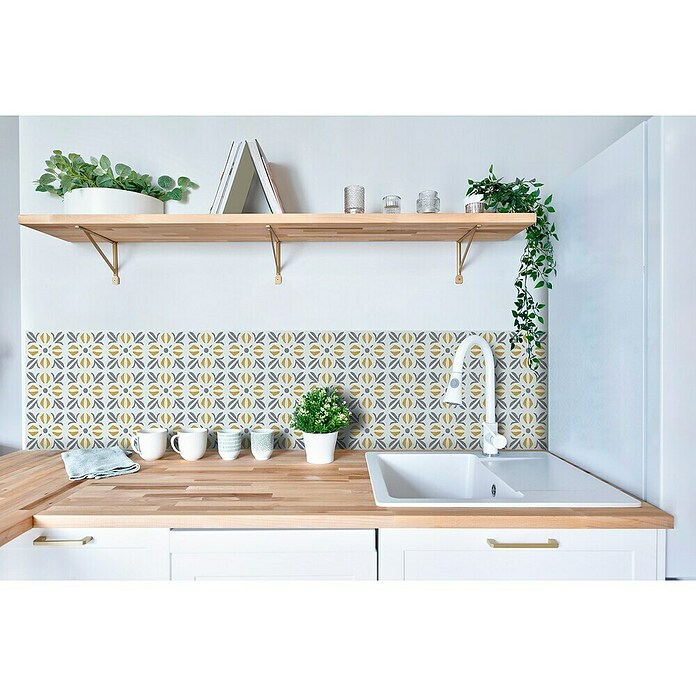 D-c-fix Fliesensticker Wall Tiles Cubia (6 Stk., 15 x 15 cm, Gold) | BAUHAUS