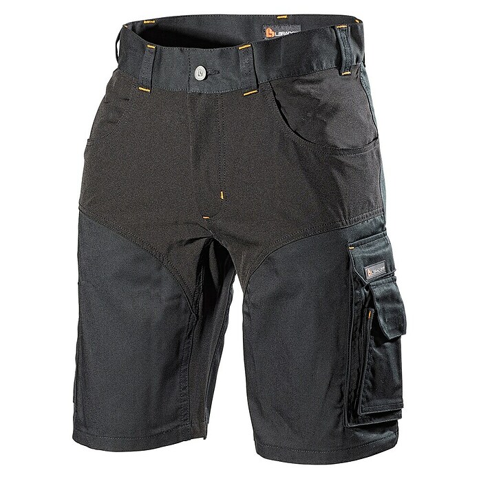 L.Brador Herren-Arbeitsshorts (56, Schwarz)