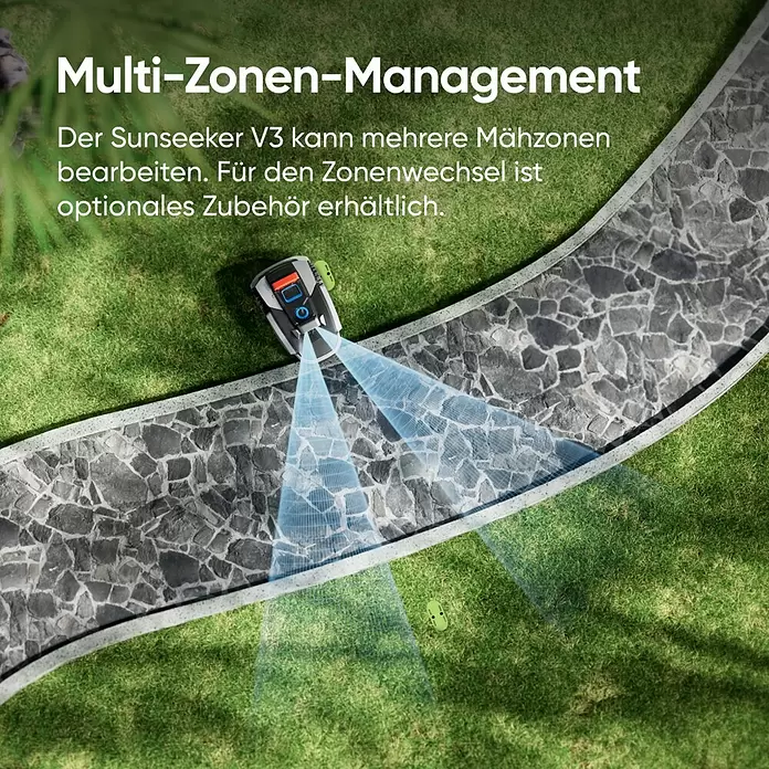 Sunseeker Mähroboter V3600 m², Schnittbreite: 18 cm, Kamera-gestützte Navigation Info