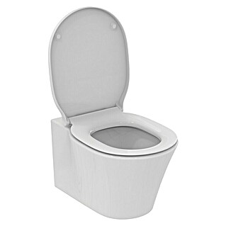 Ideal Standard Connect Air Wand-WC-Set AquaBlade (Spülrandlos, Ohne Spezialglasur, Spülform: Tief, WC Abgang: Waagerecht, Weiß)