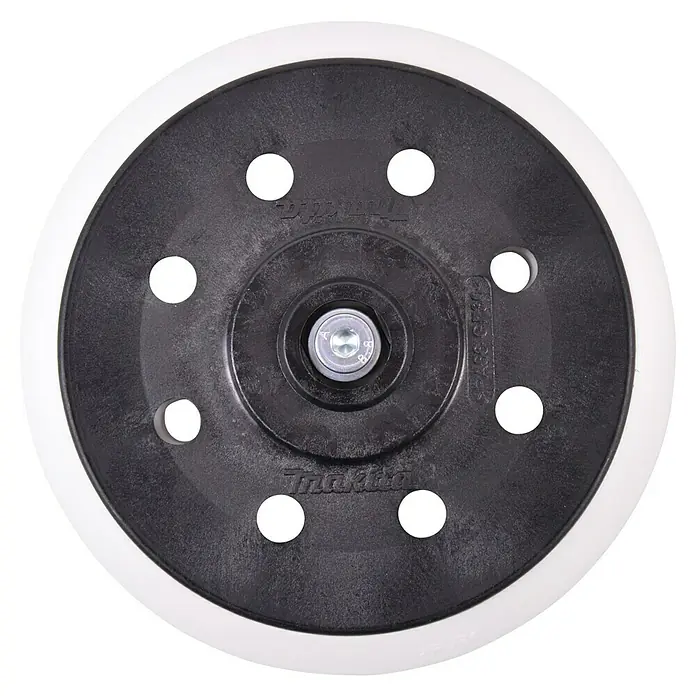 Makita Schleifteller Weich 196684-1 - Durchmesser: 150 mm, Passend für: Makita Exzenterschleifer 6030 und 6040 - Abbildung einer Makita Schleifscheibe.