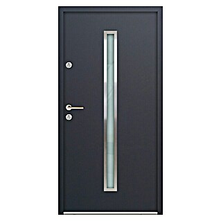 FM Türen Nebeneingangstür N68-01 (110 x 207 cm, DIN Anschlag: Links, Anthrazit)