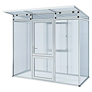 KGT Gewächshaus Linea I (Außenmaß inkl. Dachüberstand (B x T): 233 x 210 cm, 10 mm, Pressblank)