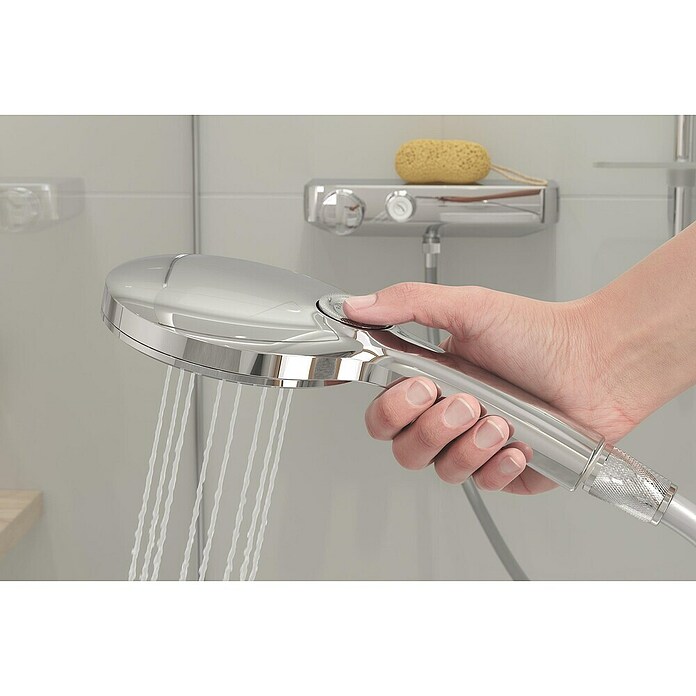 Grohe Rainshower SmartActive Brausegarnitur 130 (Art Strahl: 3, Silber, Kunststoff) | BAUHAUS