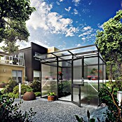 KGT Gewächshaus Linea II (2,17 x 2,97 x 2,2 m, Polycarbonat, Glasstärke: 10 mm, Anthrazitgrau)