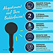 Grohe QuickFix Vitalio Start Brausegarnitur II WS8 (Art Strahl: Brauseregen, Jetstrahl, Schwarz, Kunststoff, Matt) | BAUHAUS