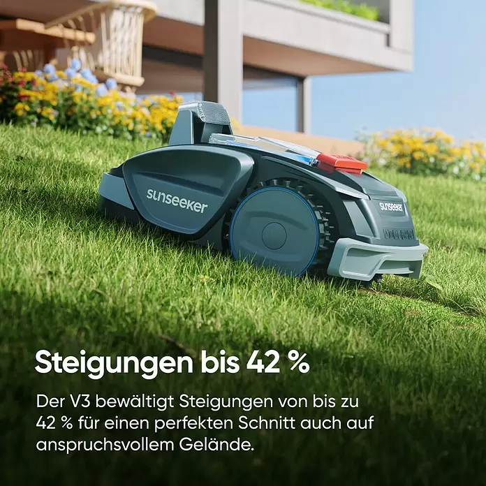 Sunseeker Mähroboter V3600 m², Schnittbreite: 18 cm, Kamera-gestützte Navigation Info