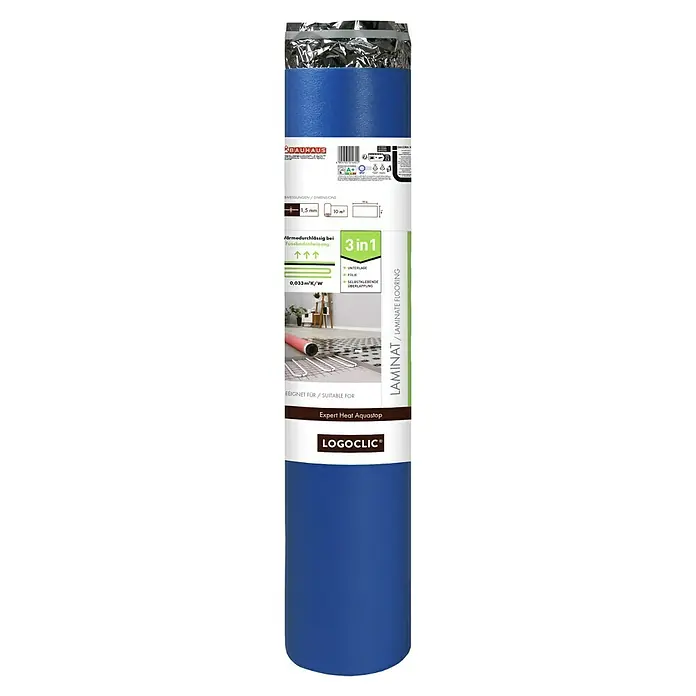LOGOCLIC Dämmunterlage Expert Heat Aquastop10 m², Stärke: 1,5 mm