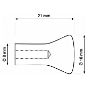 Walteco Meubelknop Tucson (Diameter: 16 mm, Overige, Mat verchroomd) | BAUHAUS