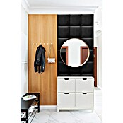 Fllow Wandpolster Velvet (Schwarz, L x B: 30 x 30 cm) | BAUHAUS