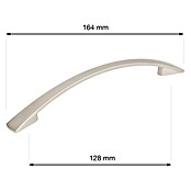 Walteco Meubelgreep Dakota (Gatafstand: 128 mm, Overige, Mat vernikkeld) | BAUHAUS