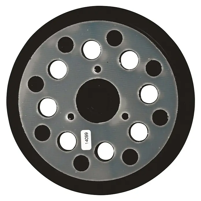 Makita Schleifteller 197468-0 - Durchmesser: 125 mm - Schleifscheibe mit Löchern zur Staubabsaugung, ideal für glatte Oberflächen. Das Zubehör erleichtert effizientes Schleifen.