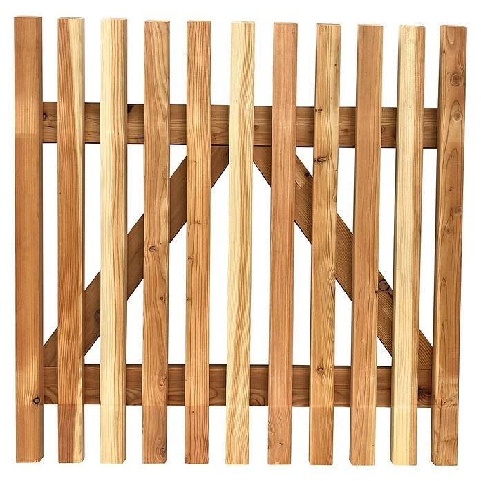 Zauntor B (100 x 100 cm, Lärchefarben, Holz) | BAUHAUS