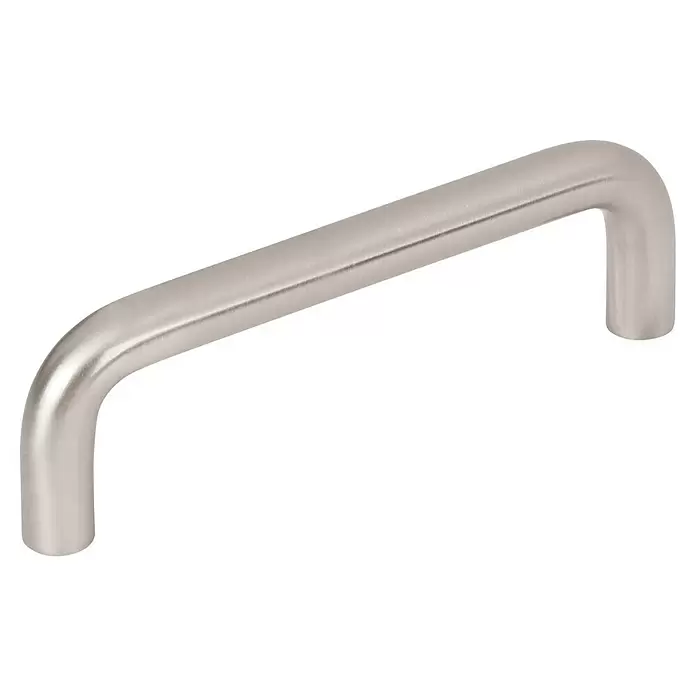 Walteco Möbelgriff Ceppo - Lochabstand: 96 mm, Sonstige, Edelstahl-Optik - Gebürsteter Metall-U-förmiger Griff.