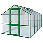 KGT Gewächshaus Rose IV (4,29 x 2,33 x 2,15 m, Polycarbonat, Glasstärke: 10 mm, Moosgrün)