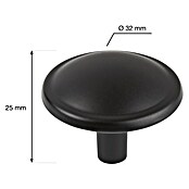 Walteco Meubelknop Mali (Diameter: 32 mm, Overige, Zwart) | BAUHAUS