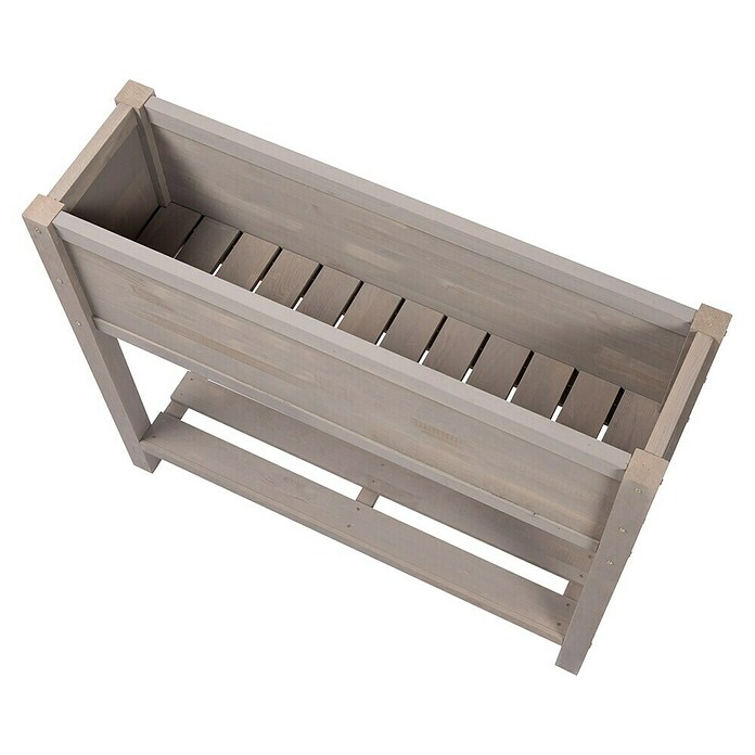Sun Hochbeet Bloom 100 (100 x 30 x 85 cm, Holz, Warmgrau) | BAUHAUS