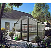 KGT Gewächshaus Rose II (2,17 x 2,33 x 2,15 m, Polycarbonat, Glasstärke: 10 mm, Anthrazitgrau)