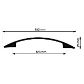 Walteco Meubelgreep Nevada (Gatafstand: 128 mm, Overige, Mat zwart) | BAUHAUS