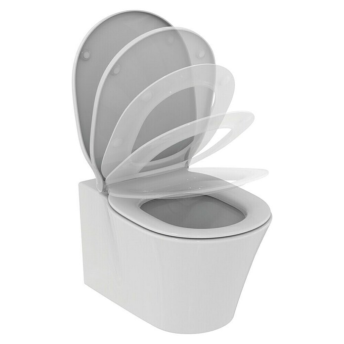 Ideal Standard Connect Air Wand-WC-Set AquaBlade (Spülrandlos, Ohne Spezialglasur, Spülform: Tief, WC Abgang: Waagerecht, Weiß) | BAUHAUS