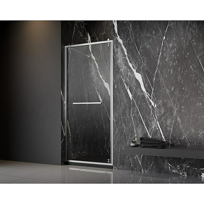 Camargue Palermo Duschwand D (B x H: 80 x 200 cm, Unbeschichtet, Transparent) | BAUHAUS