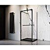 Camargue Palermo Nischendusche (80 x 200 cm, Unbeschichtet, Schwarz) | BAUHAUS