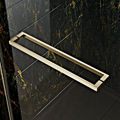 Camargue Palermo Eckdusche (L x B x H: 80 x 80 x 200 cm, Laufrollen tragen in der Höhe bis zu 40 mm auf, Unbeschichtet, Brushed Gold, Glasstärke: 6 mm) | BAUHAUS