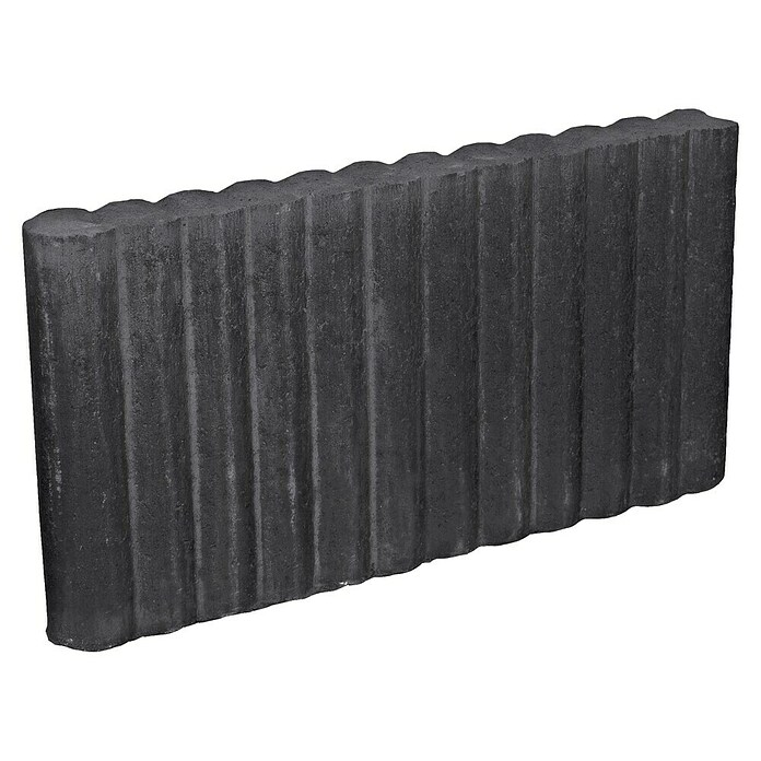 Opsluitband Palissadenband Rond Zwart (Beton, 50 x 25 x 6 cm, Zwart) | BAUHAUS