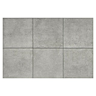 Terrastegel 3+1 Beton Grijs (Beton, l x b x d: 60 x 60 x 4 cm, Grijs)