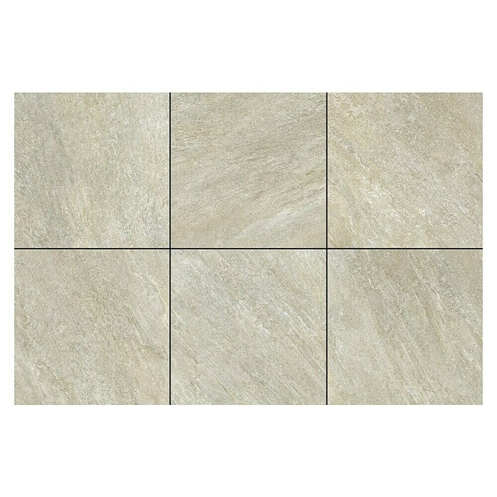 Keramische tegel Wave Creme (Keramiek, l x b x d: 60 x 60 x 2 cm, Creme) | BAUHAUS