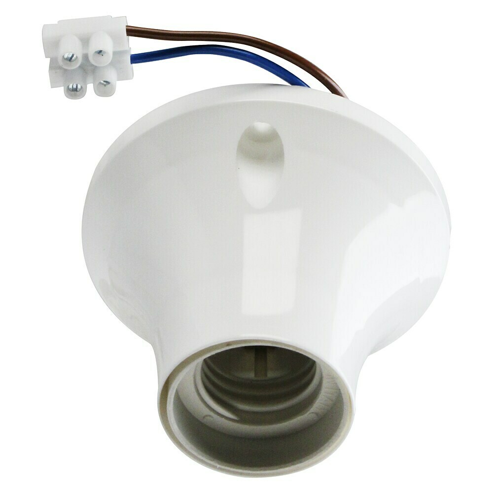 Portalampada Da Soffitto Bianco - Attacco BC B22 Baionetta - Presa Lampadina - 220V