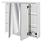 Schildmeyer Sunny LED-Spiegelschrank (B x H: 70 x 72,3 cm, Mit Beleuchtung, Spanplatte, Weiß)