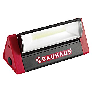BAUHAUS Linterna portátil LED (Funciona con pilas, Negro/Rojo, 150 lm)
