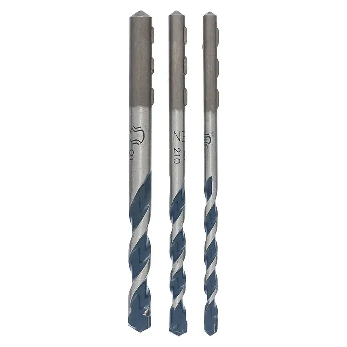 Bosch Beton- & Steinbohrer CYL-5 - 3 -tlg., Durchmesser Bohrer: 8 mm - Dreiteiliges Set von Bohrern, ideal für präzise Bohrarbeiten in verschiedenen Materialien, robust und langlebig.