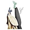 Kleiderhaken Buddy (7,5 x 16,8 cm, Weiß/Grau/Grün, Traglast: 2,2 kg/Haken)