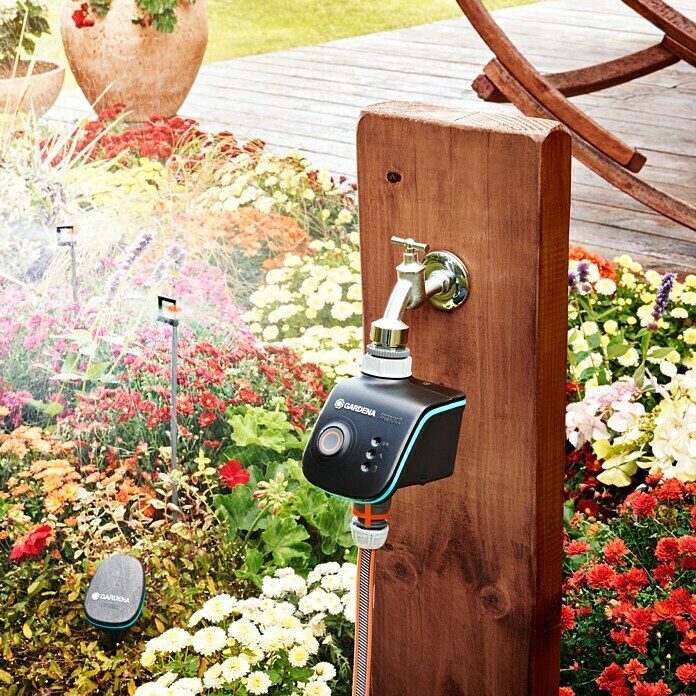 Gardena Smart system Bewässerungsautomat Water Control Set (Betriebsdruck: 0,5 - 12 bar, Bewässerungsdauer: 1 min - 10 h)