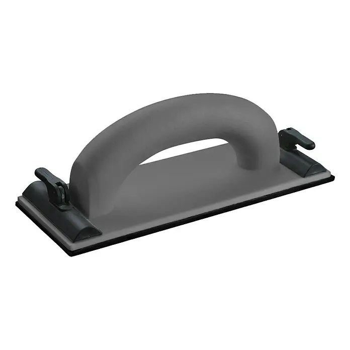 Craftomat Handschleifer - 185 x 93 mm, Kunststoff - Hier ist ein Handschleifer mit Griff, ideal für präzises Schleifen mit Schleifpapier. Er ist perfekt für Heimwerker und Profis.