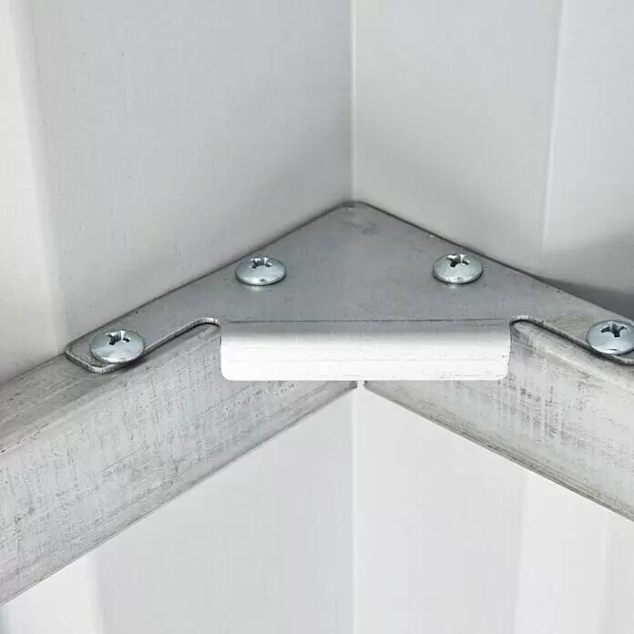 Clemens HobbyTec Gerätehaus - Stahl, Grün - Detailaufnahme